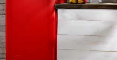 Klarstein PopArt-Bar Nevera retro color roja